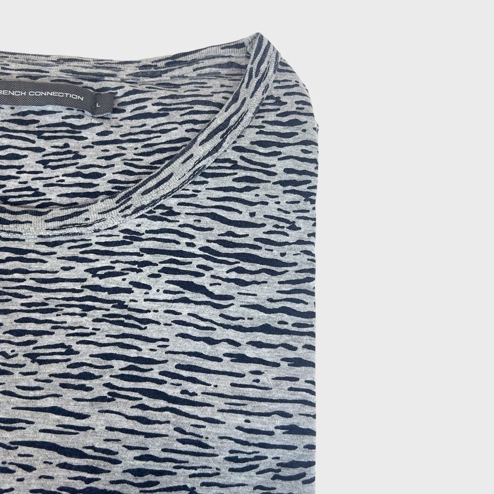 French Connection Tiger Stripe Print T-Shirt - Picture 5 of 9